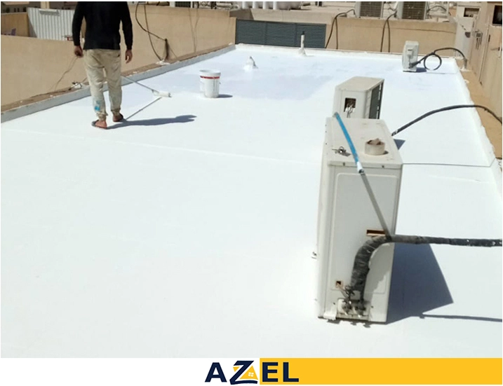 عزل الأسطح بقرية العليا